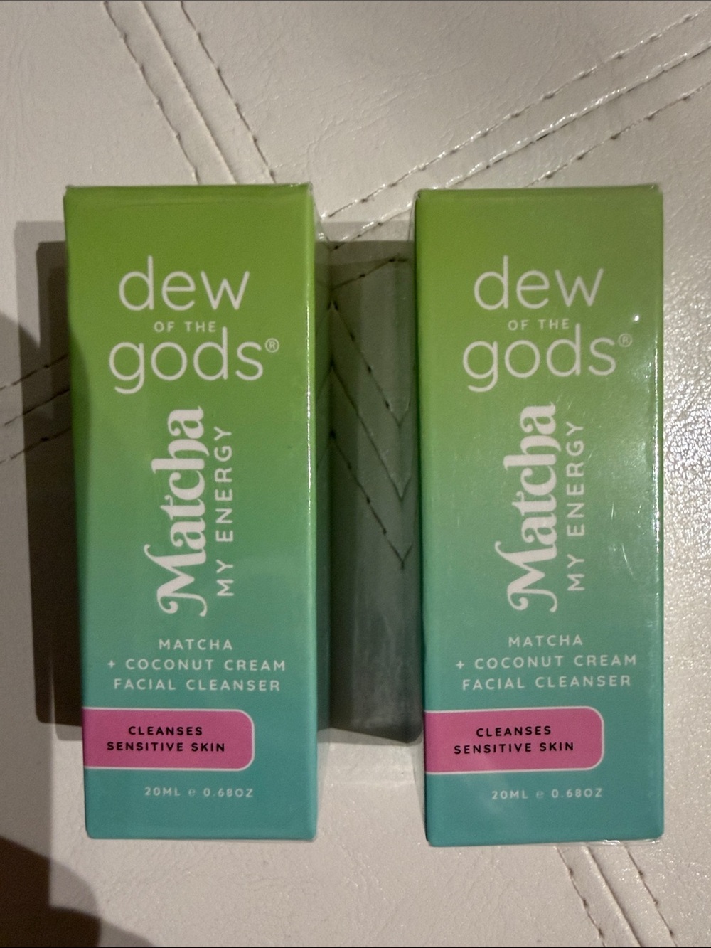 Dew of the Gods Matcha + Coconut Cream Facial Cleanser — Green BOTH 2 for